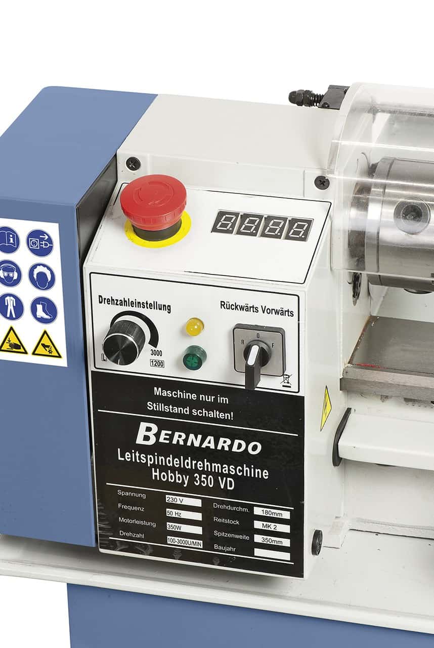 Bernardo Hobby 350 VD – Mini tornio da banco compatto e preciso