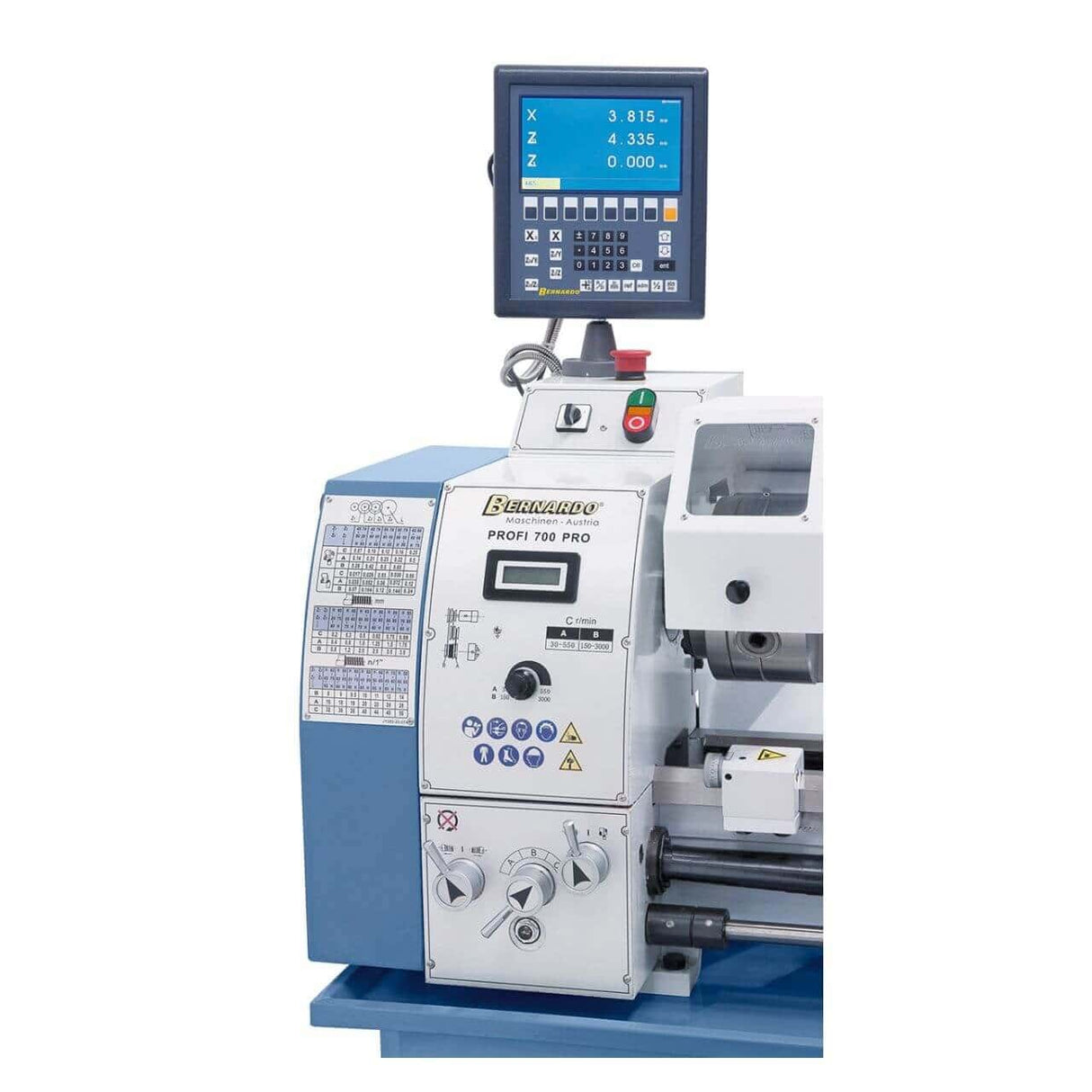 Profi 700 Pro Lathe - 400 V incl. 2-axis digital display