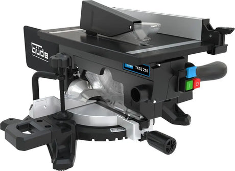 Güde TKGS 210 – Troncatrice combinata da banco 1800 W con laser di taglio, lama HM Ø 254 mm e protezione anti-riavvio, perfetta per tagli precisi e sicuri nel fai-da-te.
