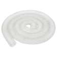 Tubo trasparente in PVC flessibile con spirale in acciaio, Ø100 mm e lunghezza 10 m, perfetto per impianti di aspirazione in falegnameria e officina.