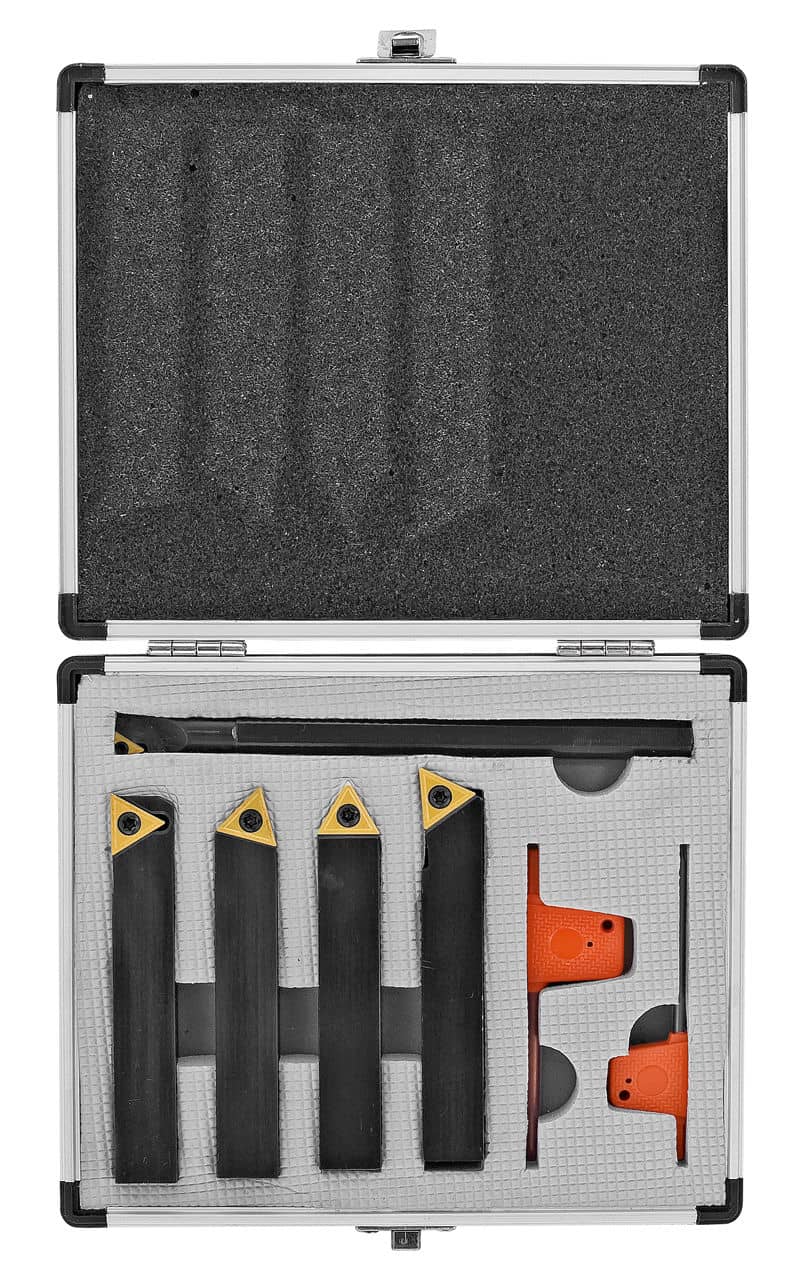 Utensile da tornio 4 pezzi barra alesatrice inclusa, 10 mm