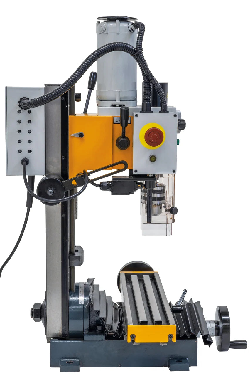 Trapano-fresatrice M4P MD 18 / 230 V, vista di profilo dal lato sinistro