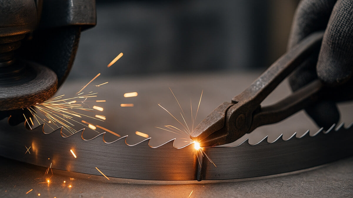 Come affilare e saldare una lama per sega a nastro