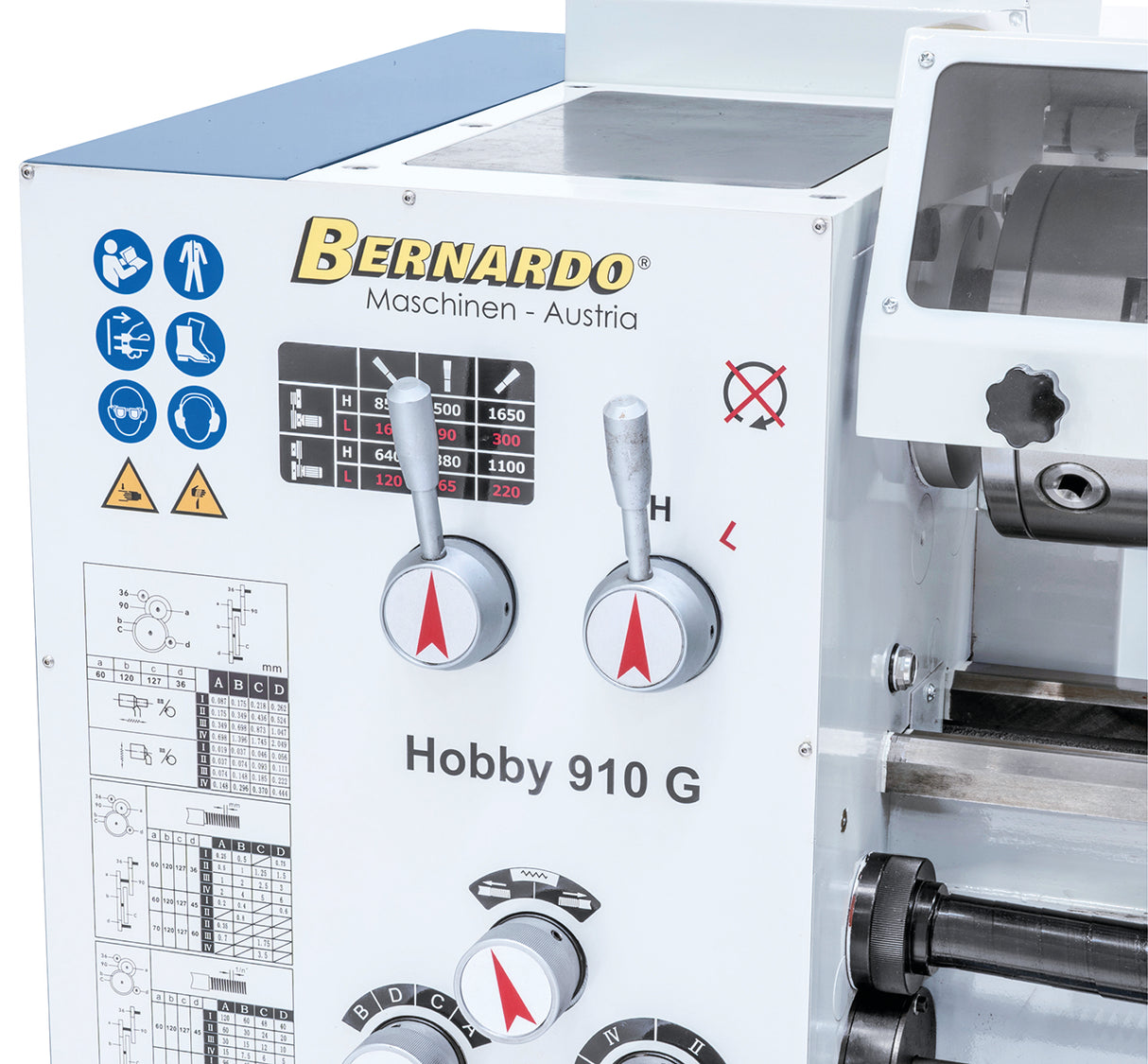 Tornio per metallo Bernardo Hobby 910 G 230V