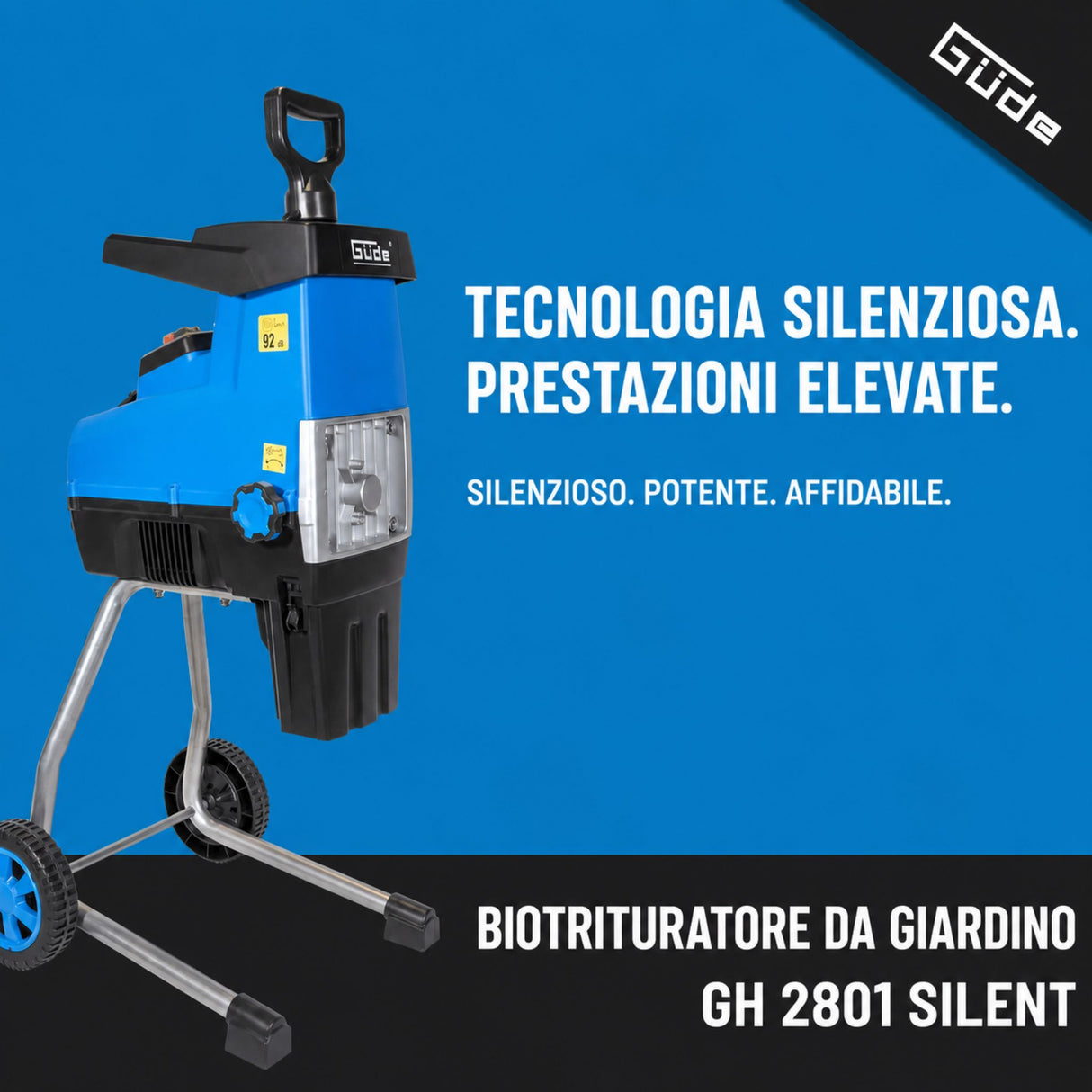 Trituratore silenzioso Güde GH 2801 SILENT