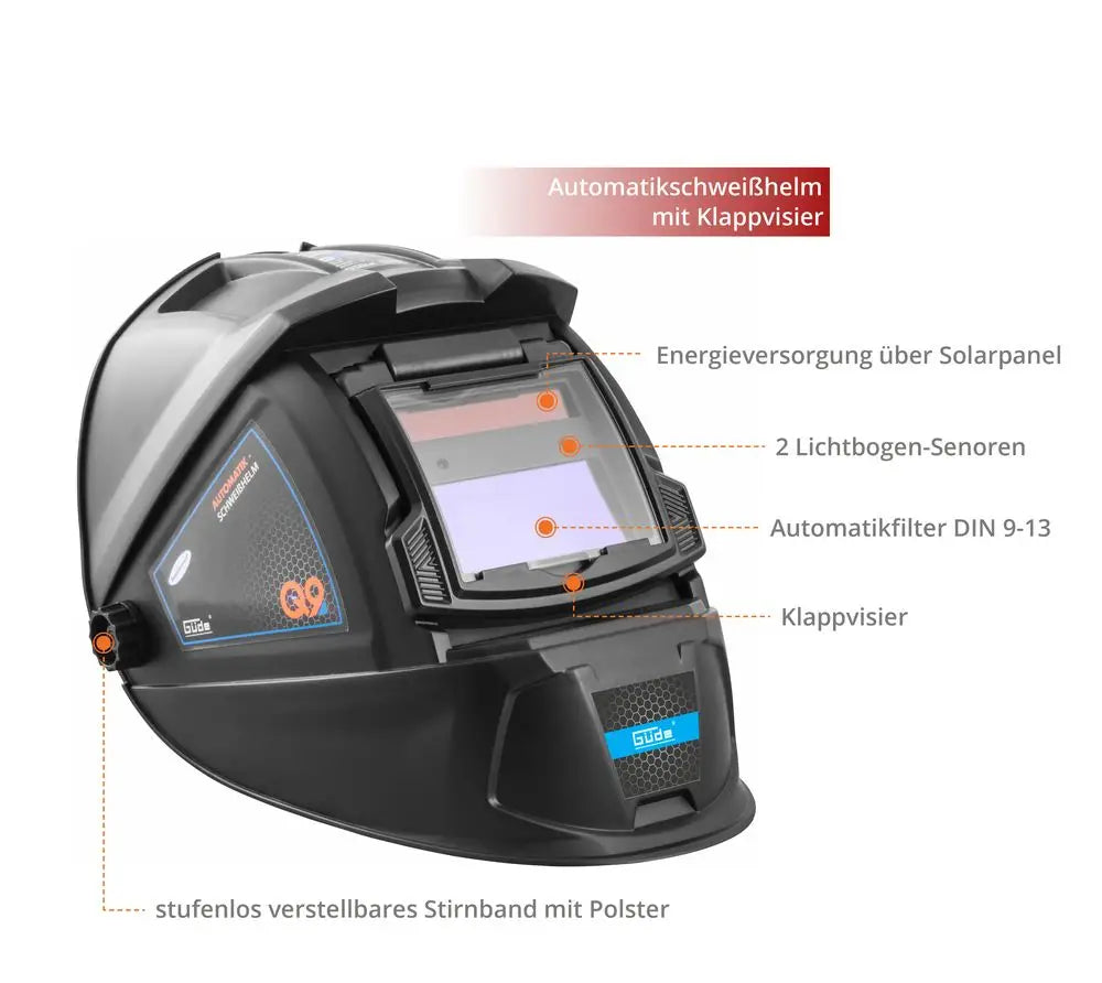 Casco di saldatura automatico Güde GSH-K