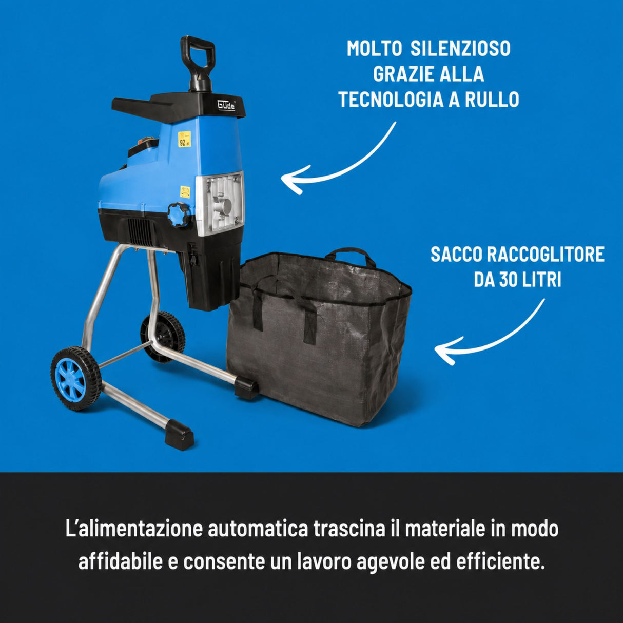 Trituratore silenzioso Güde GH 2801 SILENT