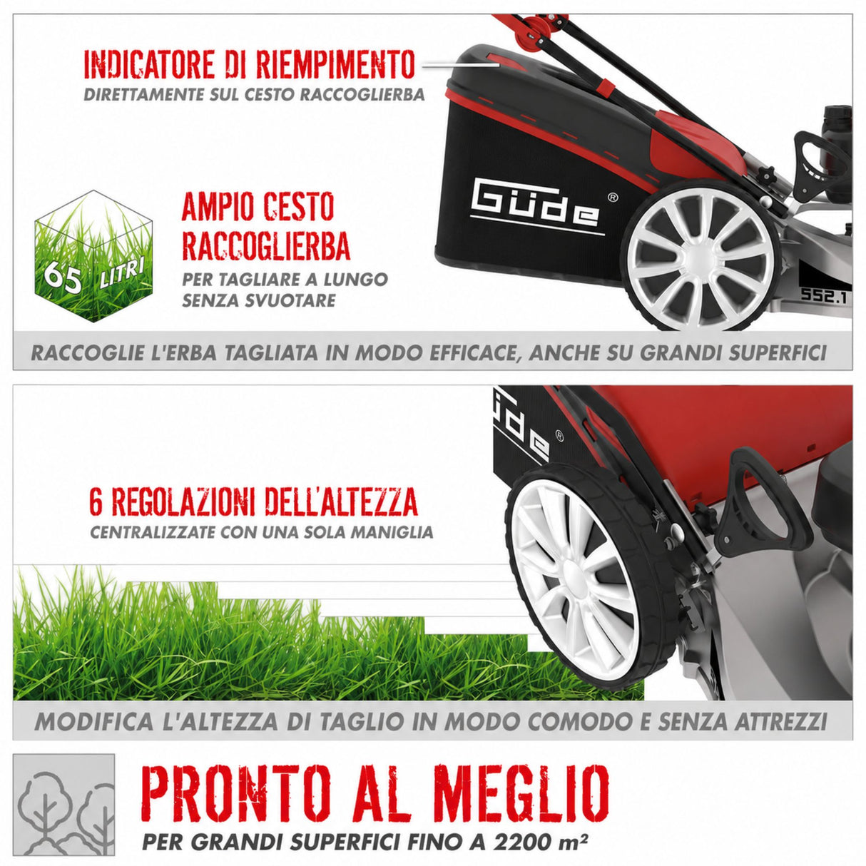 Tosaerba Güde BIG WHEELER 553.1 R ALU