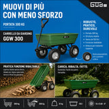 Carrello da Giardino Güde GGW 300 - 300kg Carico Vasca 125L