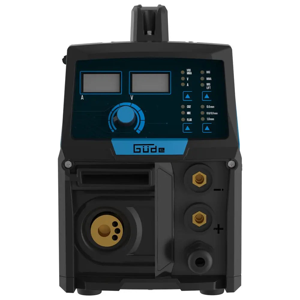 Saldatrice inverter multiprocesso Güde Uni-Mig 205 SYN – MIG/MAG, MMA, filo animato e TIG