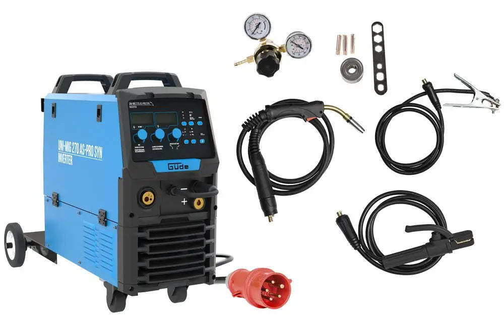 Saldatrice professionale MIG/MAG Güde Uni-Mig 270 AS-Pro SYN 270 A