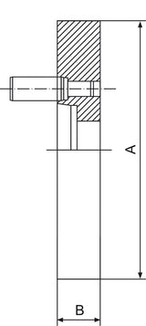 Accessorio per macchina utensile Bernardo Flangia mandrino FL-400/D8