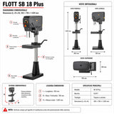 Trapano a colonna Flott SB 18 Plus Inverter 30-3000 rpm