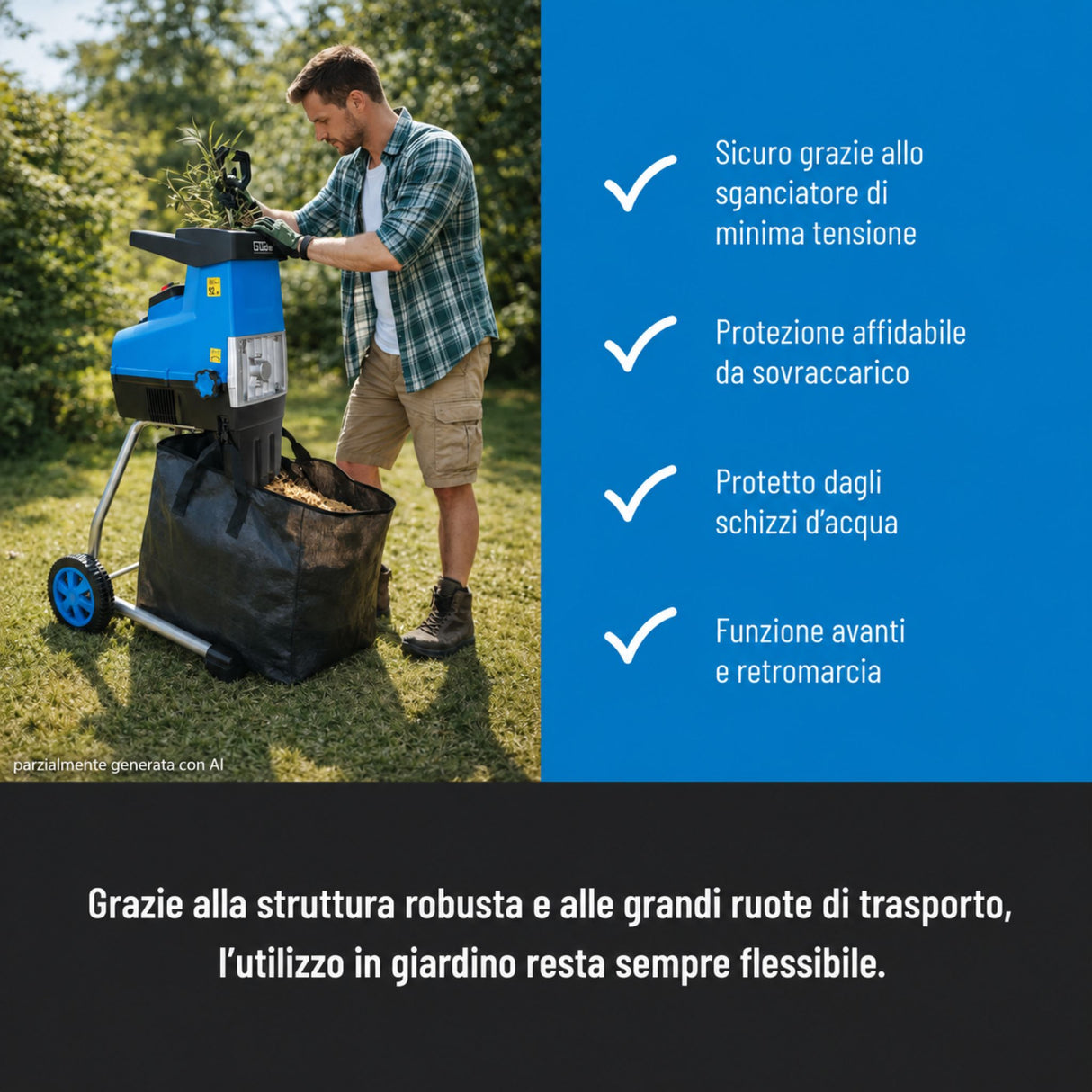 Trituratore silenzioso Güde GH 2801 SILENT