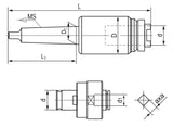 Schnellwechsel-Gewindeschneidfutter Serie CM 3, M 3 - M 12