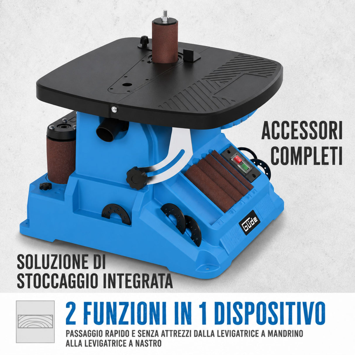 Levigatrice a mandrino oscillante Guede GSBSM 500 – 500 W