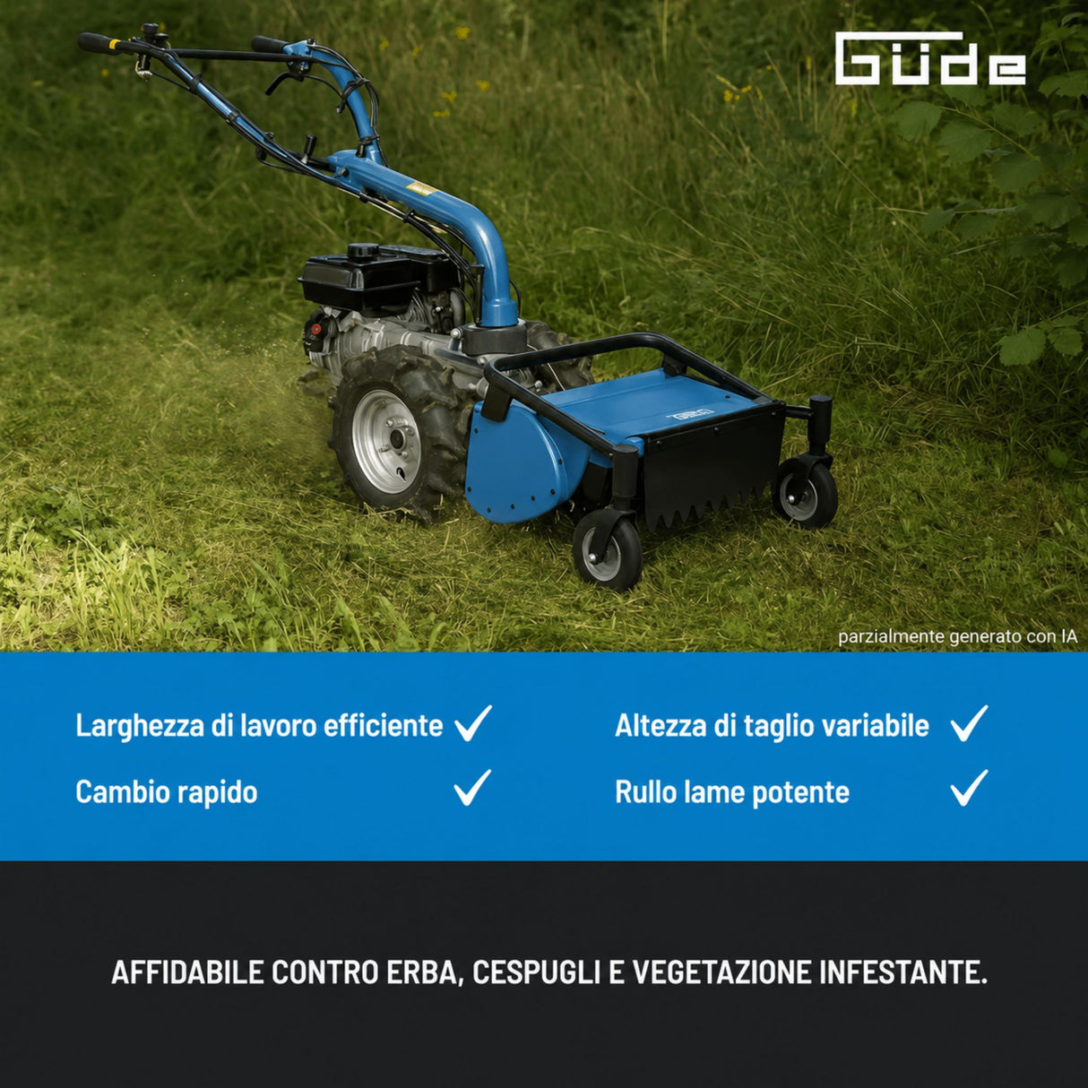 Trincia a flagelli per motocoltivatore Güde GSM 501