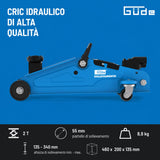 Sollevatore idraulico a carrello Güde GRH 2/330 I