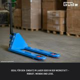 Carrello elevatore manuale Güde 2500 kg – PU (poliuretano)
