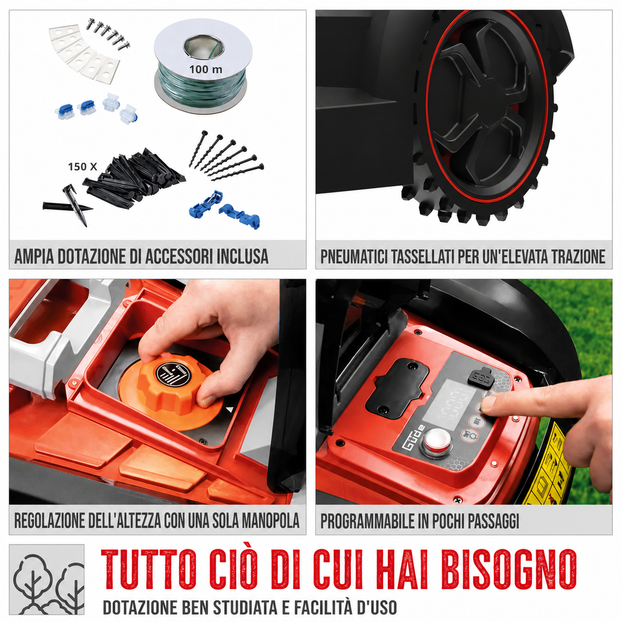 Utensile da giardinaggio Güde robot tagliaerba GRR 240.1