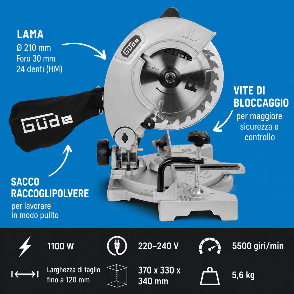 Sega troncatrice Guede Güde GKS 2134.1