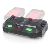 Caricabatterie doppio Guede LG 2-18-30 – 18V E³ 2x3,0 A rapido