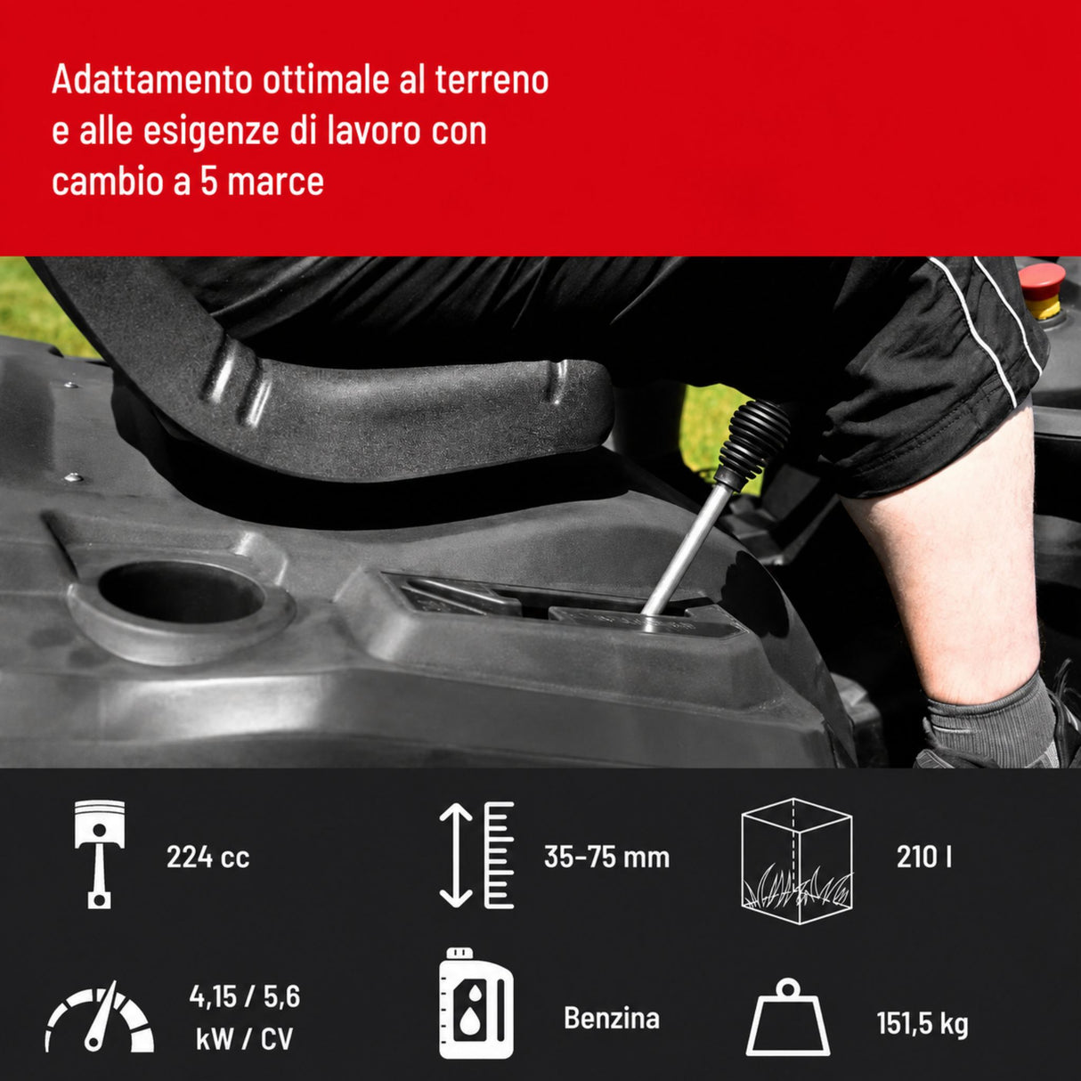 Trattorino tagliaerba Güde GAR 685 T