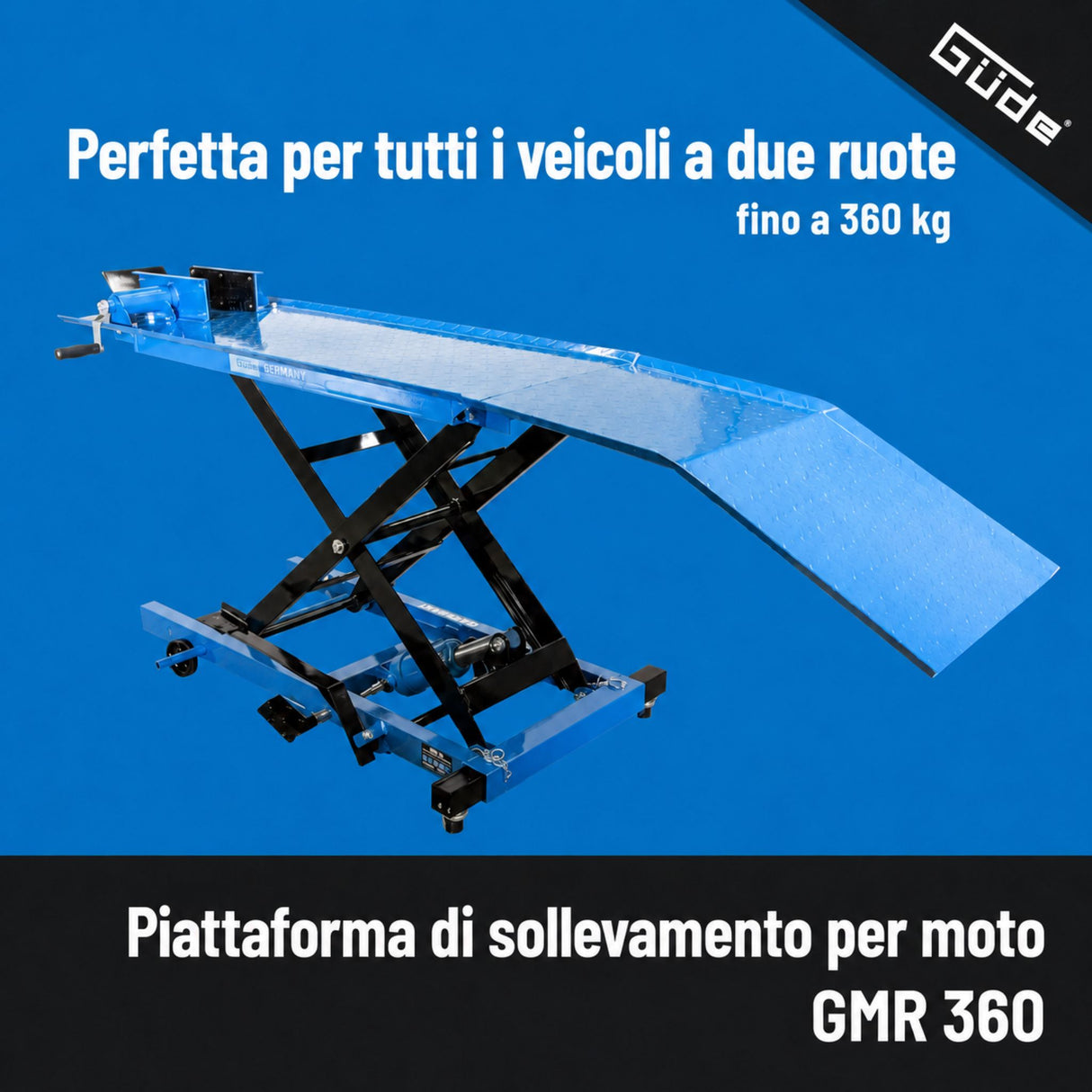 Ponte sollevatore motociclette Güde GMR 360