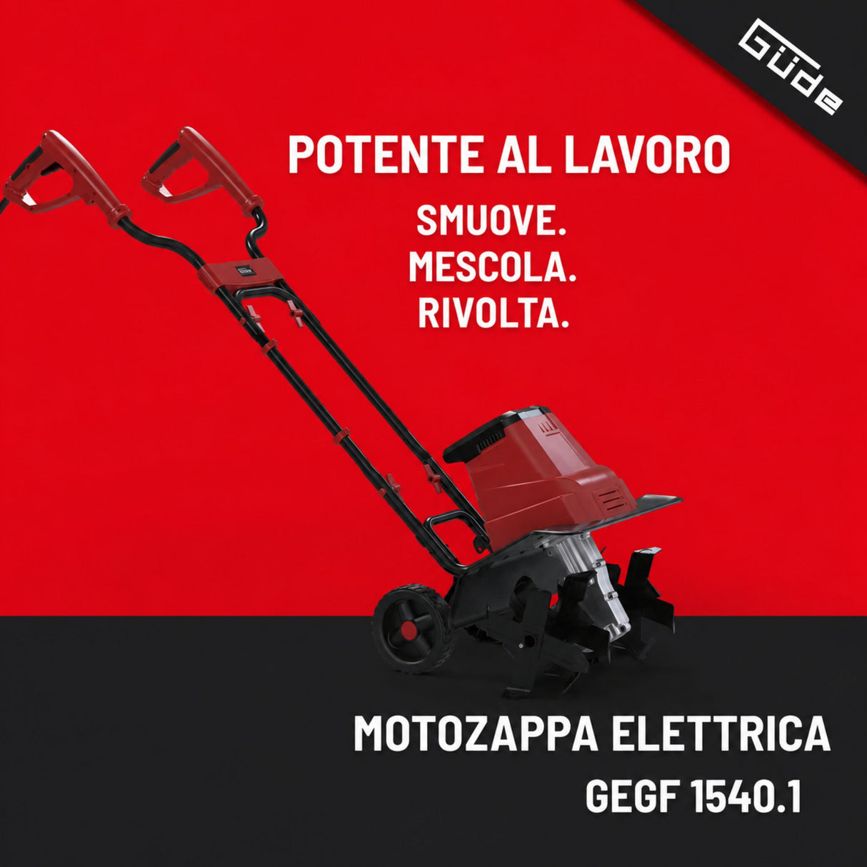 Utensile da giardinaggio Güde motozappa elettrica GEGF 1540.1