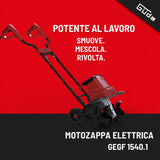 Utensile da giardinaggio Güde motozappa elettrica GEGF 1540.1