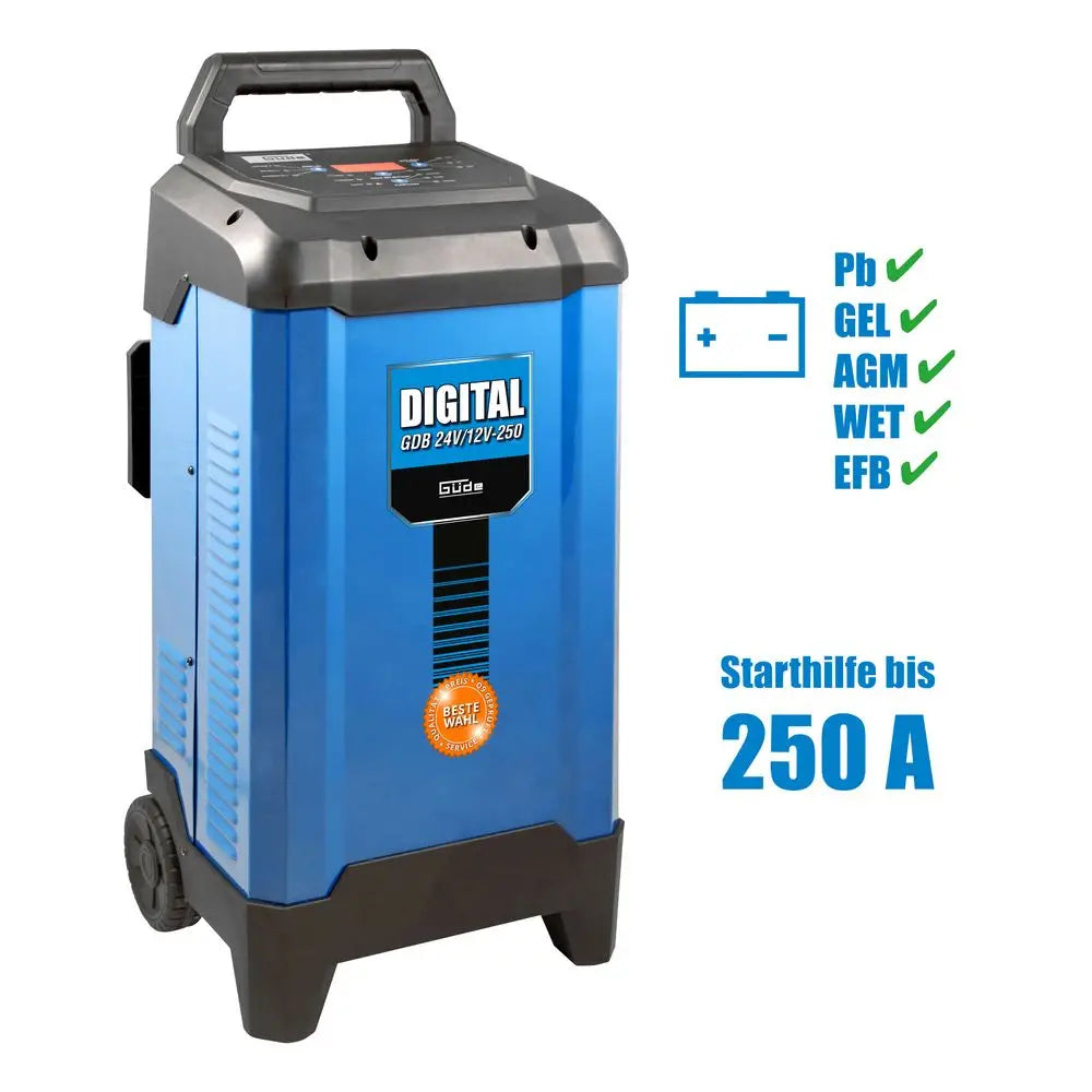 Caricabatterie digitale Güde GDB 24V/12V-250