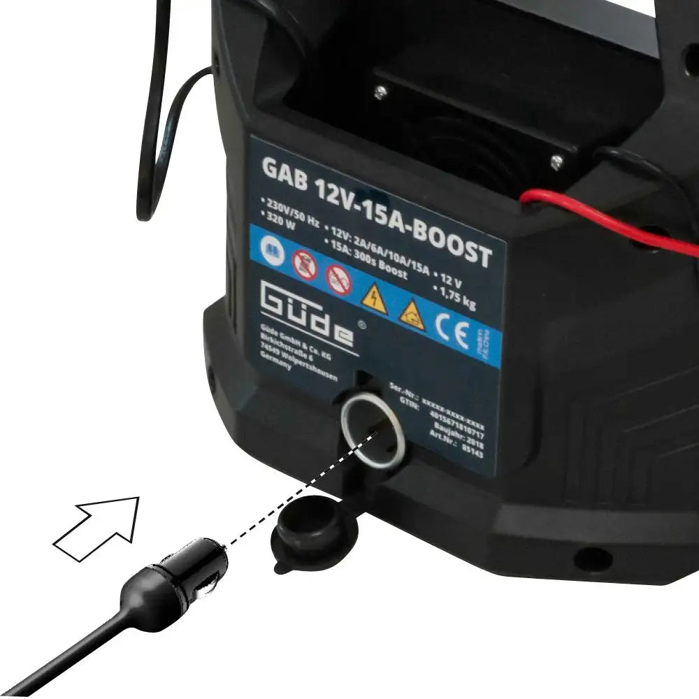 Caricabatterie automatico Güde GAB 12V-15A-BOOST