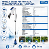 Pompa per cisterna d'acqua piovana a batteria Güde RFP 12-201-04