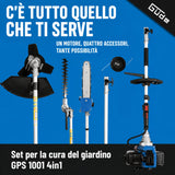 Decespugliatore multifunzione Güde GPS 1001 4in1 – motore 2 tempi 1,2 kW con 4 attrezzi