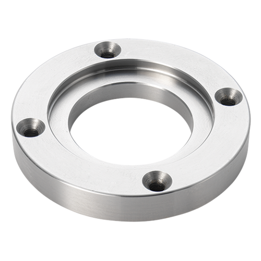 Anello piastra frontale Record Power da 87 mm per il bloccaggio sicuro di semilavorati per ciotole su mandrini SC3 e SC4 con ganasce standard da 50 mm.