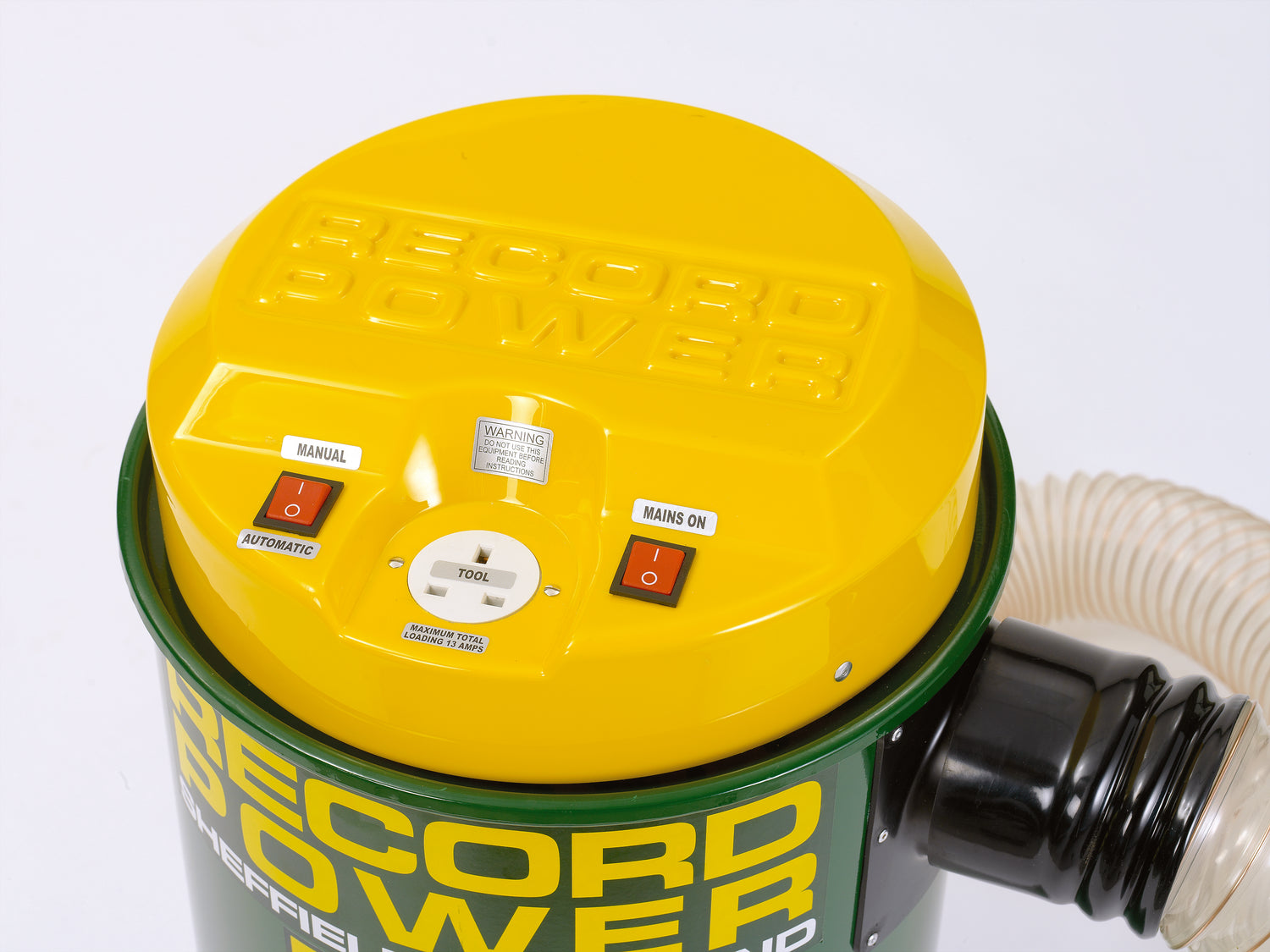 Aspiratore compatto da 50 litri con filtro fine da 0,5 micron, completo di accessori, ideale per laboratori e falegnamerie.