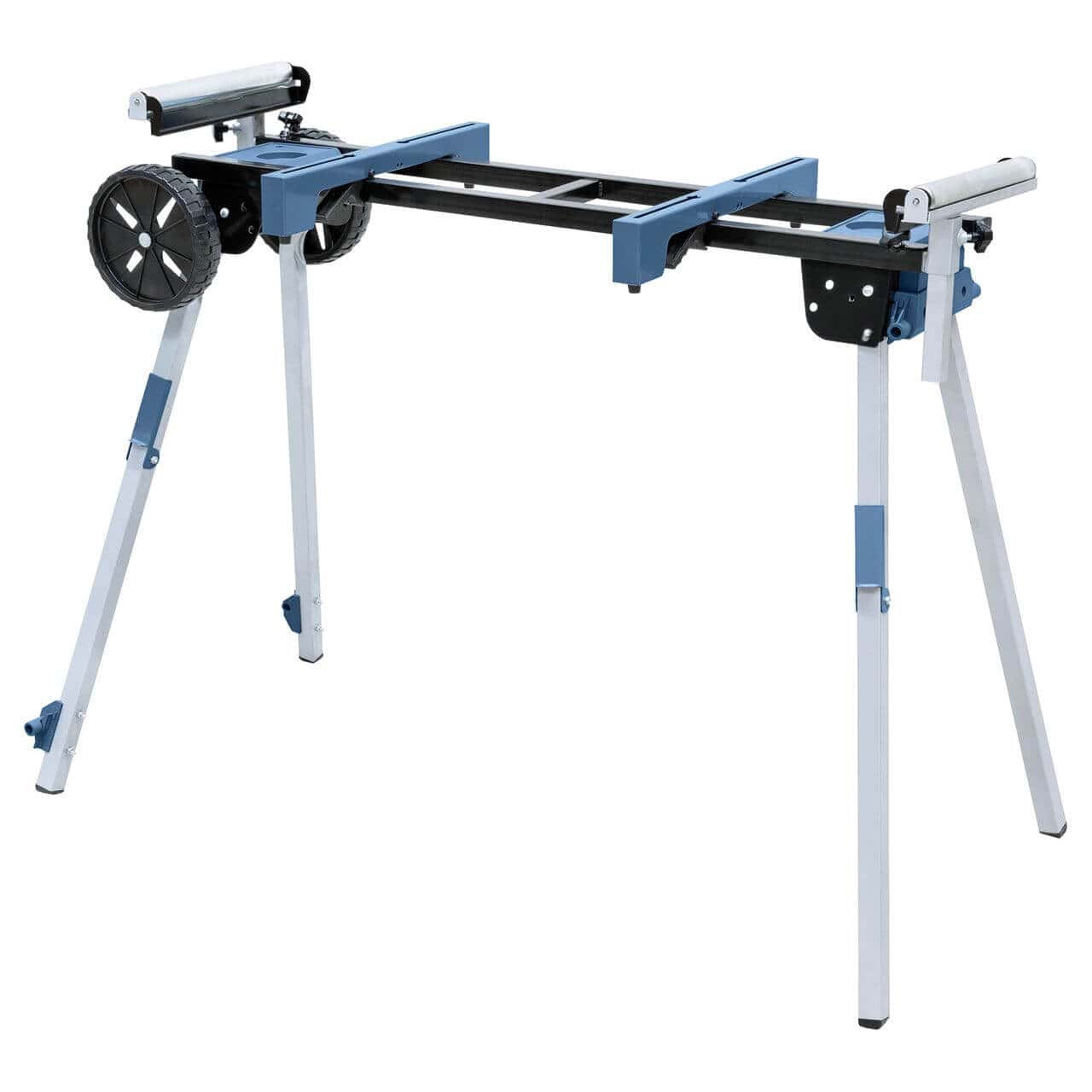 Basamento universale Bernardo KSU 1100 con lunghezza fino a 2980 mm e portata 150 kg, pieghevole e compatto per uso professionale.
