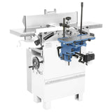 Cavatrice per fori lunghi Bernardo con tavolo 370×150 mm e mandrino 0–16 mm, applicabile a modelli ADH, PT e FS.