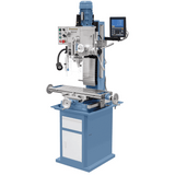 Trapano-fresatrice Bernardo FM 45 HS con testa inclinabile -60°/+60°, tavola 800 x 240 mm, cambio a ingranaggi, motore 1,5 kW e display digitale ES-12 V.