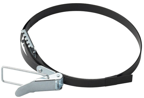 Fascetta a sgancio rapido Bernardo in acciaio zincato per aspiratore FT 302 N, resistente e facile da montare, ideale per un fissaggio stabile e sicuro del sacchetto di raccolta.