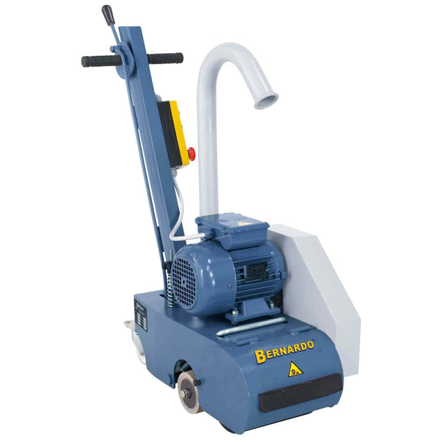 Smerigliatrice per parquet Bernardo PSM 200 con larghezza di levigatura 200 mm e sacco raccogli-polvere incluso.