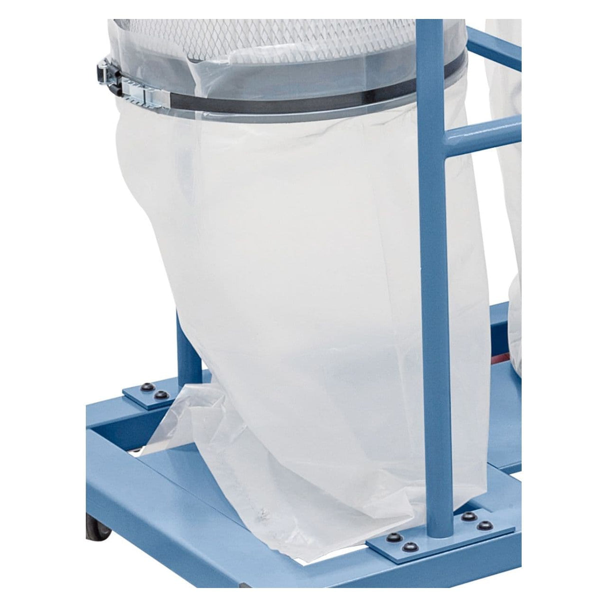 Set da 10 sacchetti Bernardo in plastica trasparente per raccolta trucioli e polveri, compatibili con aspiratore RLA 1500, resistenti e facili da installare.