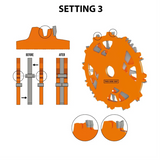 Set di lame CMT Dado Pro - D203x6,2-20 d15,87 Z12 HW