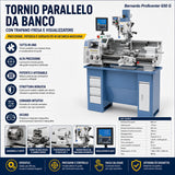 Tornio per metallo Bernardo fresatrice Proficenter 650 G con DRO 2 assi