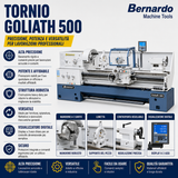 Tornio per metallo Bernardo Goliath 500 x 1000