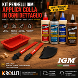 Kit pennelli colla in silicone IGM con colla Titebond a scelta