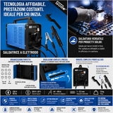 Saldatrice a elettrodo Güde GE 145 W – inverter MMA portatile fino a 100A