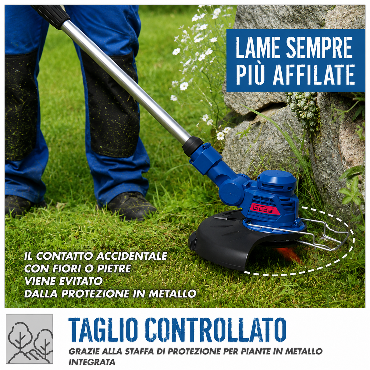 Utensile da giardinaggio Guede Decespugliatore a batteria RT 18-201-05