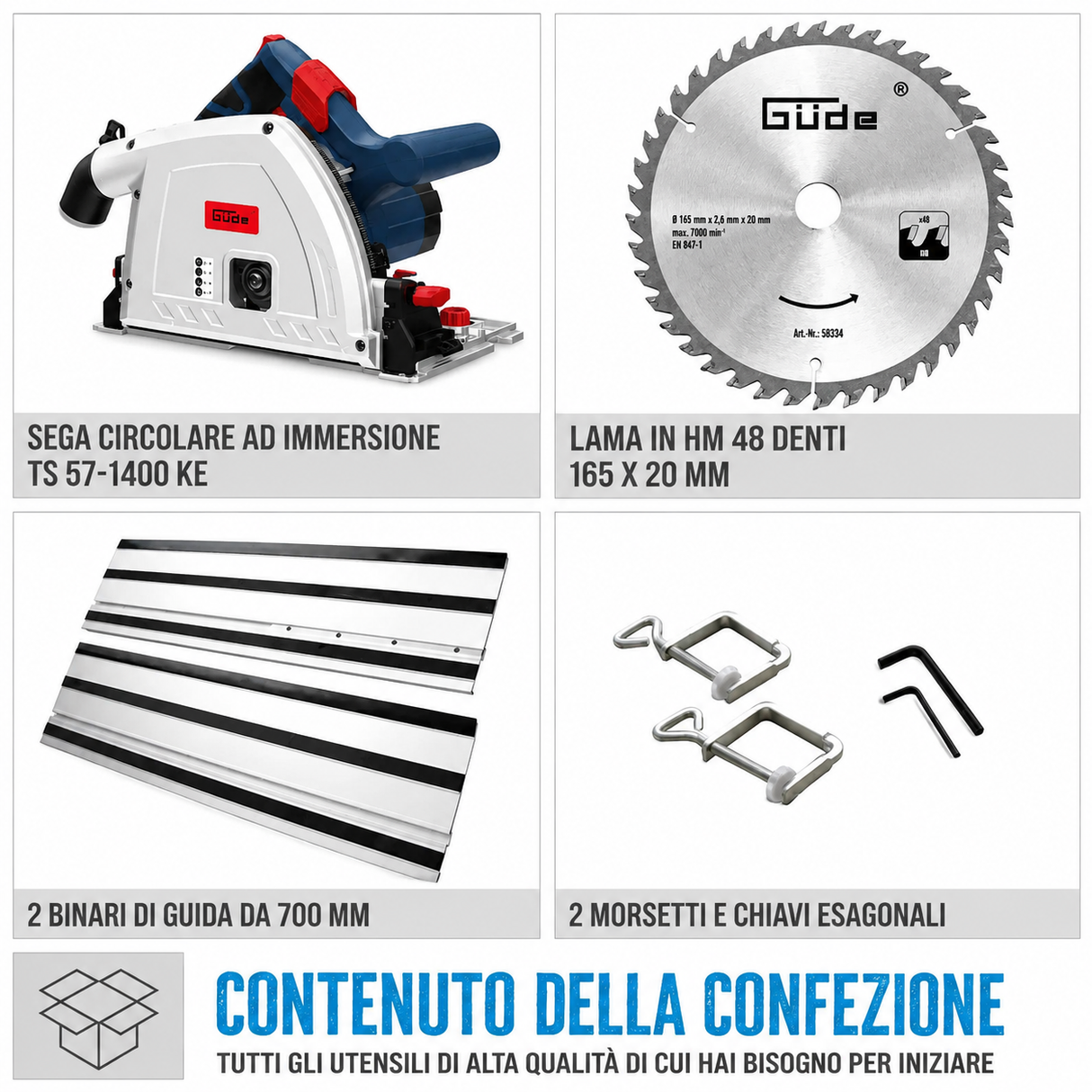 Sega circolare manuale Guede 1400 KE SET