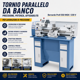 Tornio metallo Bernardo Profi 550 WQV